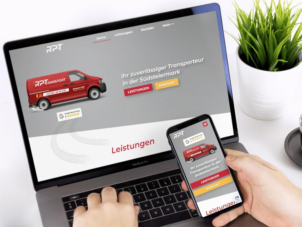 Responsive Webdesign RP-Transport